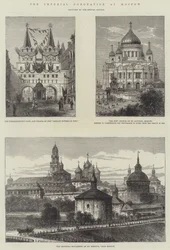 De keizerlijke kroning in Moskou